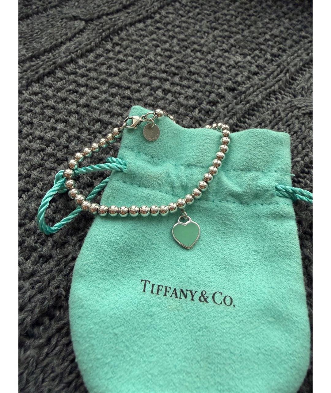 TIFFANY&CO Серебрянный серебряный браслет, фото 5
