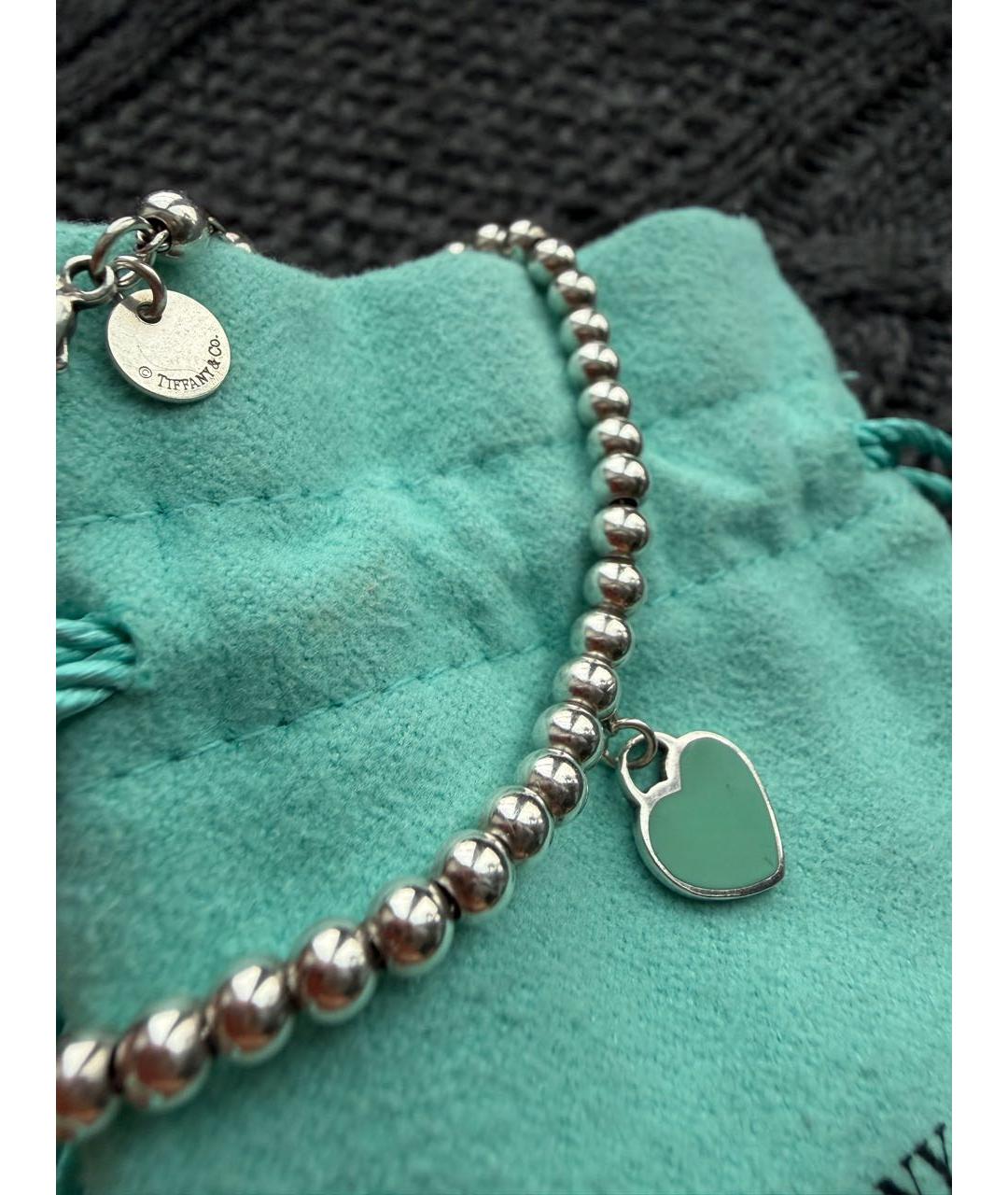 TIFFANY&CO Серебрянный серебряный браслет, фото 6