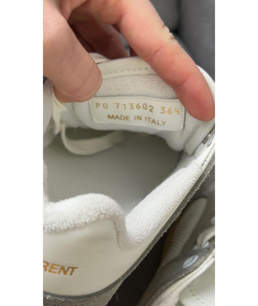 SAINT LAURENT Мульти кожаные кеды, фото 5