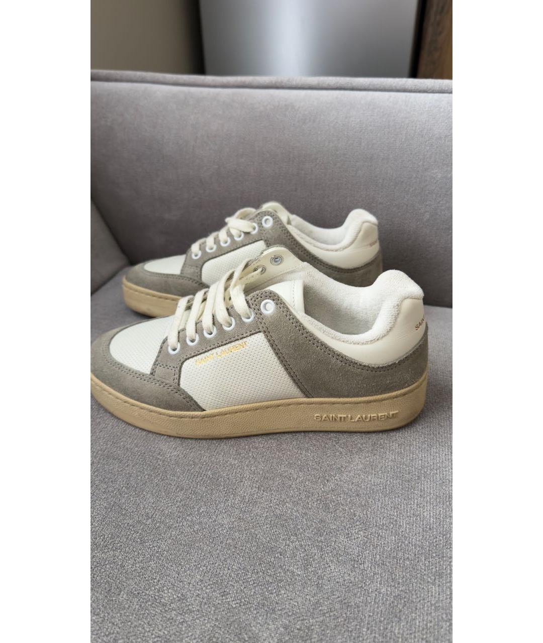 SAINT LAURENT Мульти кожаные кеды, фото 6