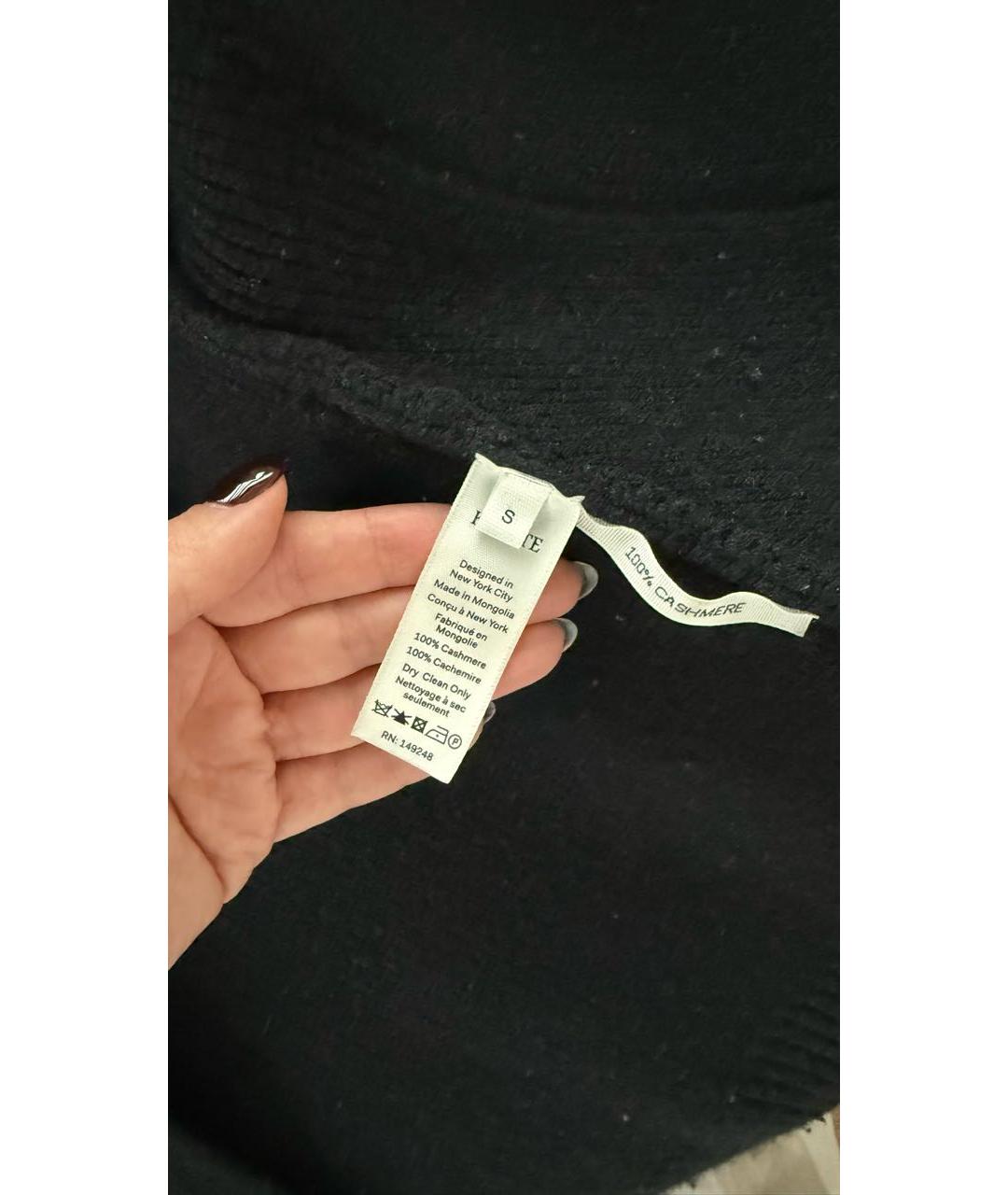 KHAITE Черный кашемировый кардиган, фото 3