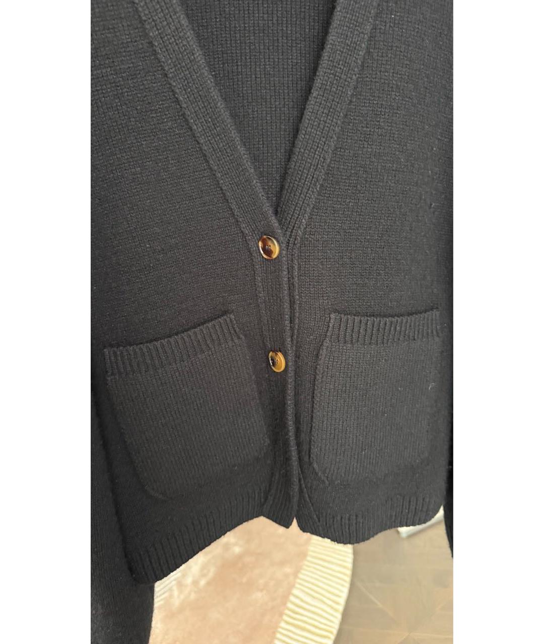 KHAITE Черный кашемировый кардиган, фото 4