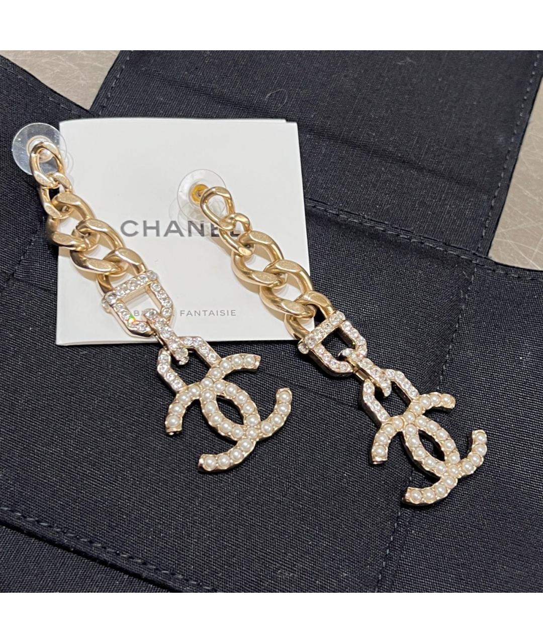 CHANEL Золотые серьги из розового золота, фото 3