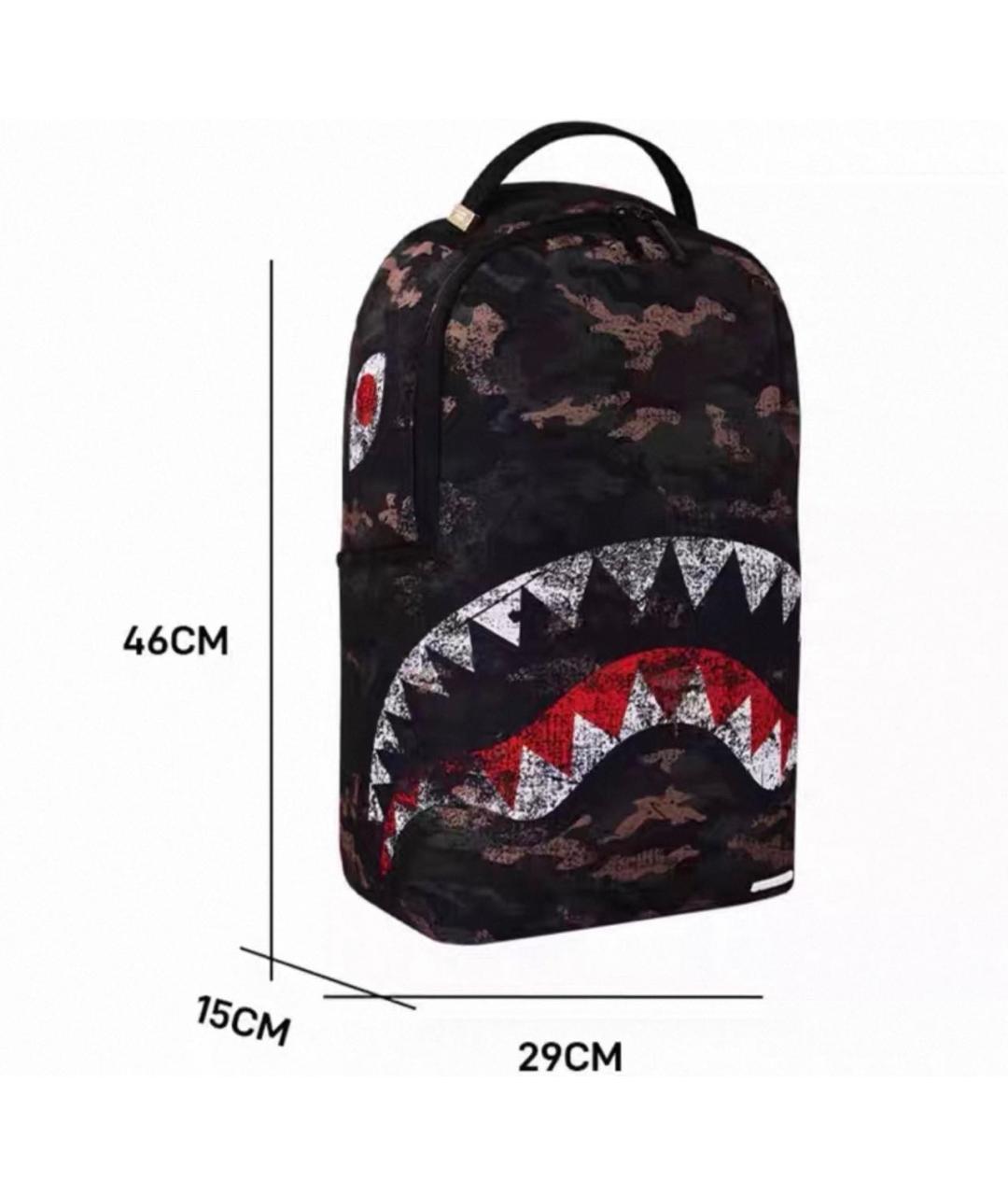 SPRAYGROUND Хаки тканевый рюкзак, фото 2