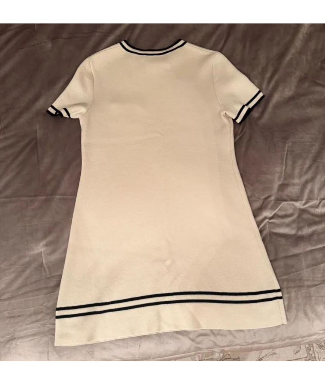 GUCCI Белое шерстяное повседневное платье, фото 3