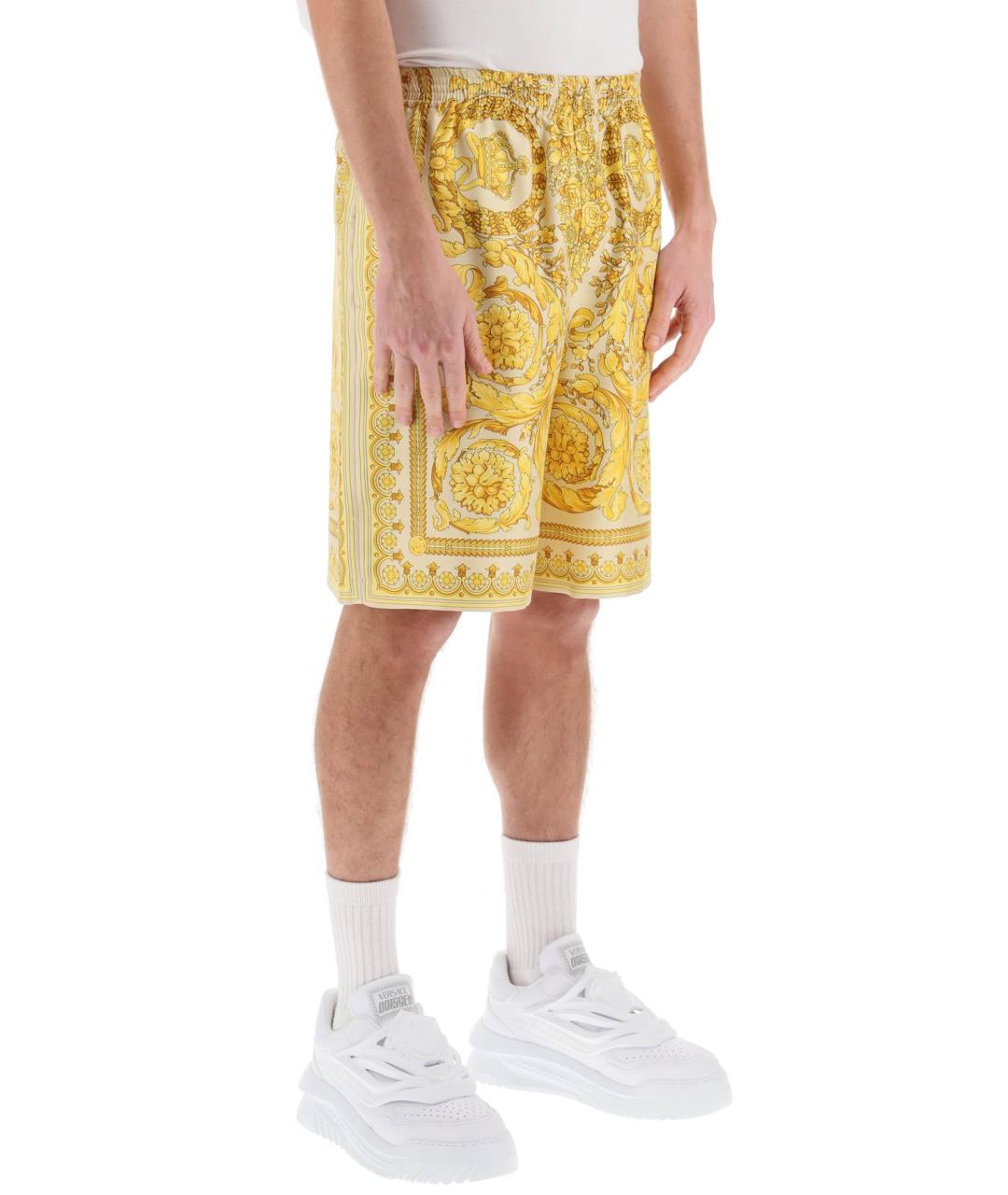 VERSACE Мульти шелковые шорты, фото 2