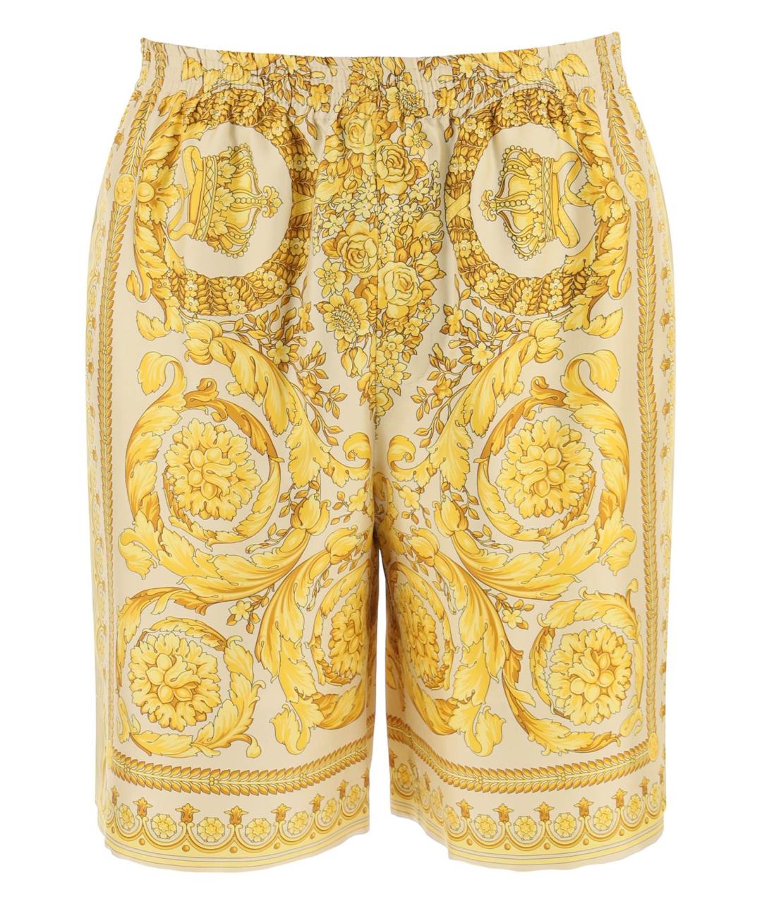 VERSACE Мульти шелковые шорты, фото 1
