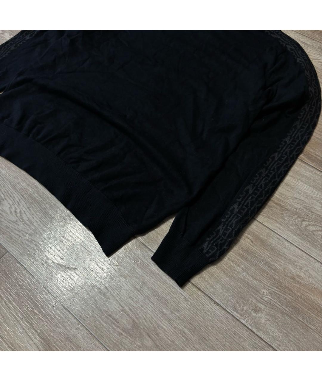 BIKKEMBERGS Черный шерстяной джемпер / свитер, фото 3