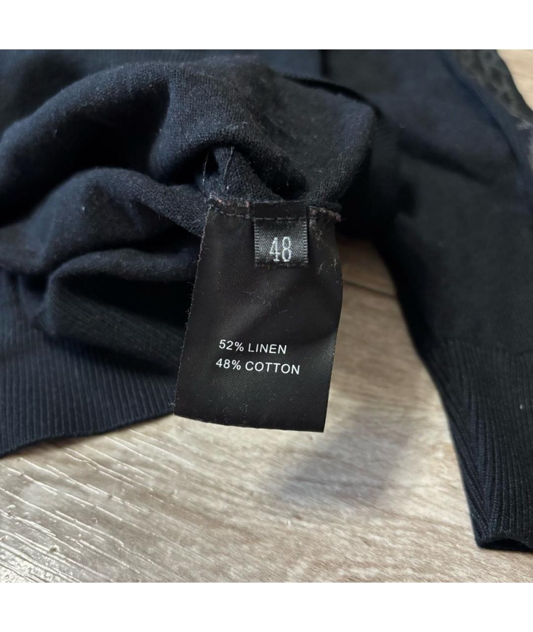 BIKKEMBERGS Черный шерстяной джемпер / свитер, фото 4