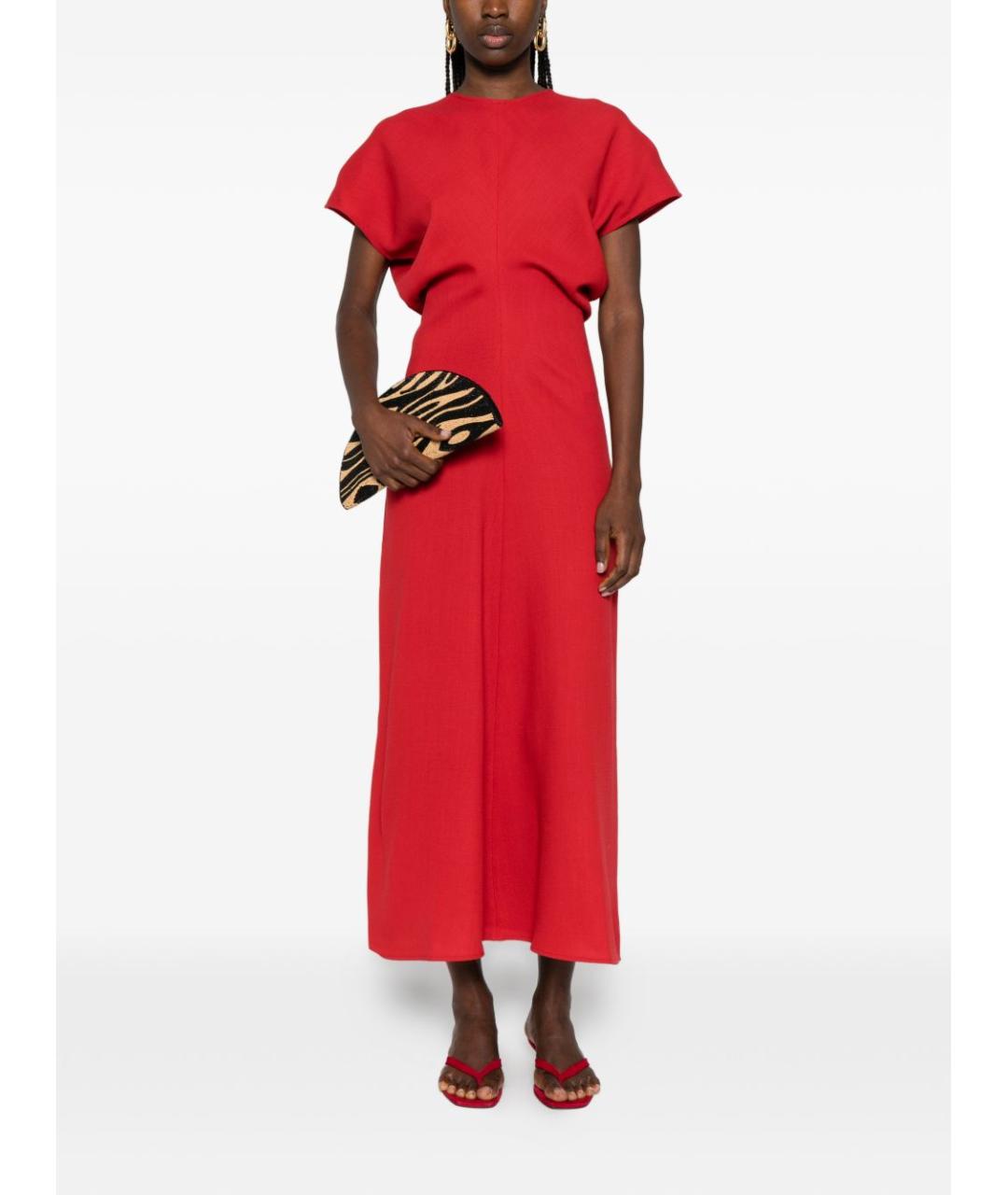 TOTEME Красное шерстяное платье, фото 2