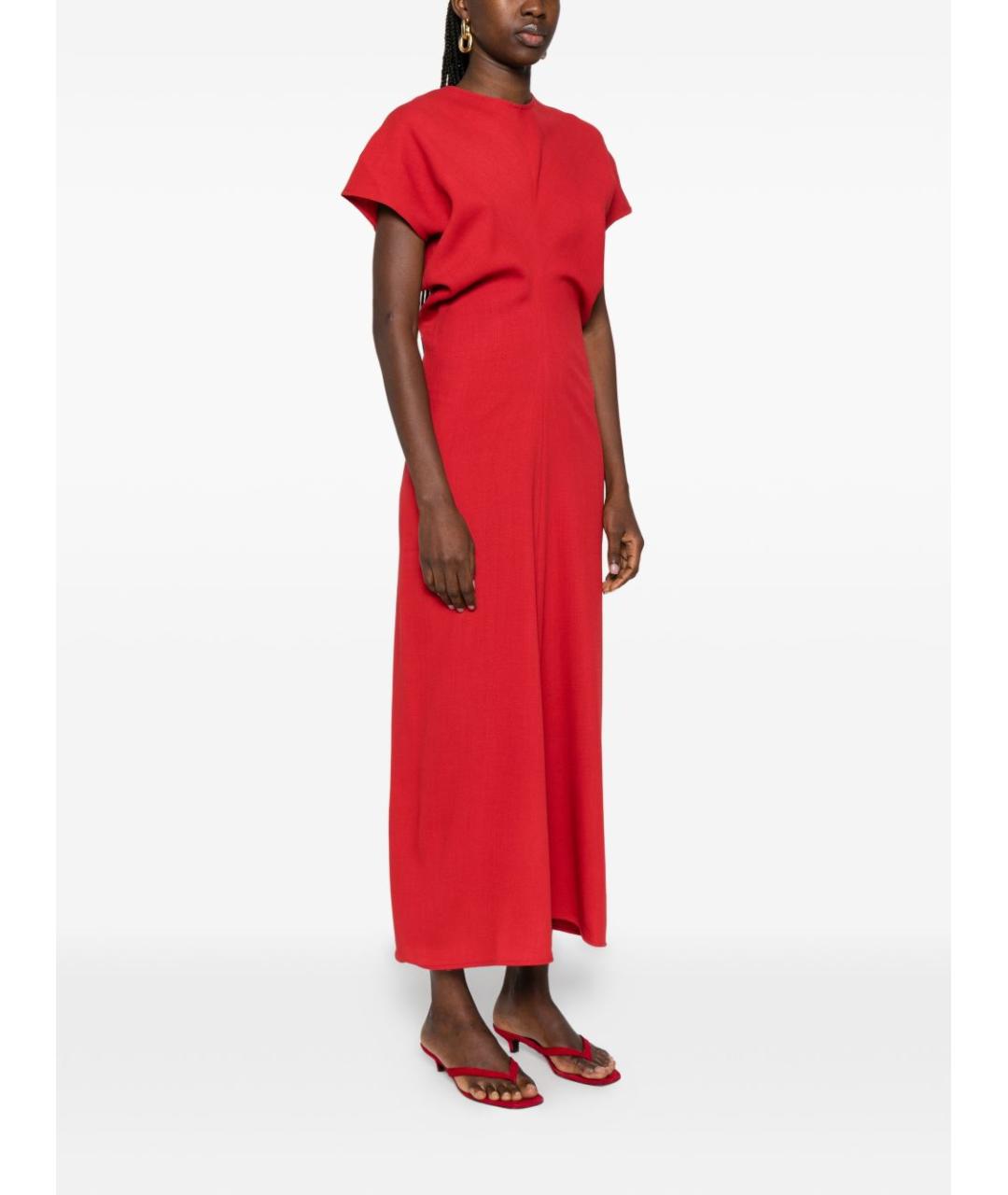 TOTEME Красное шерстяное платье, фото 4