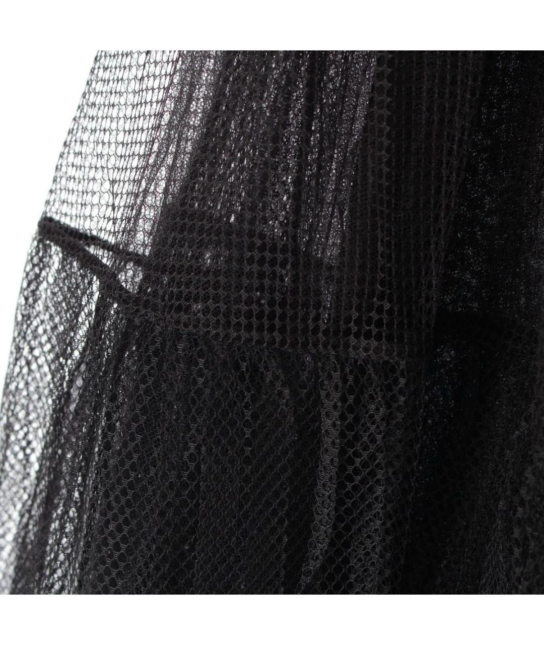 CHRISTIAN DIOR Черная полиамидовая юбка миди, фото 4