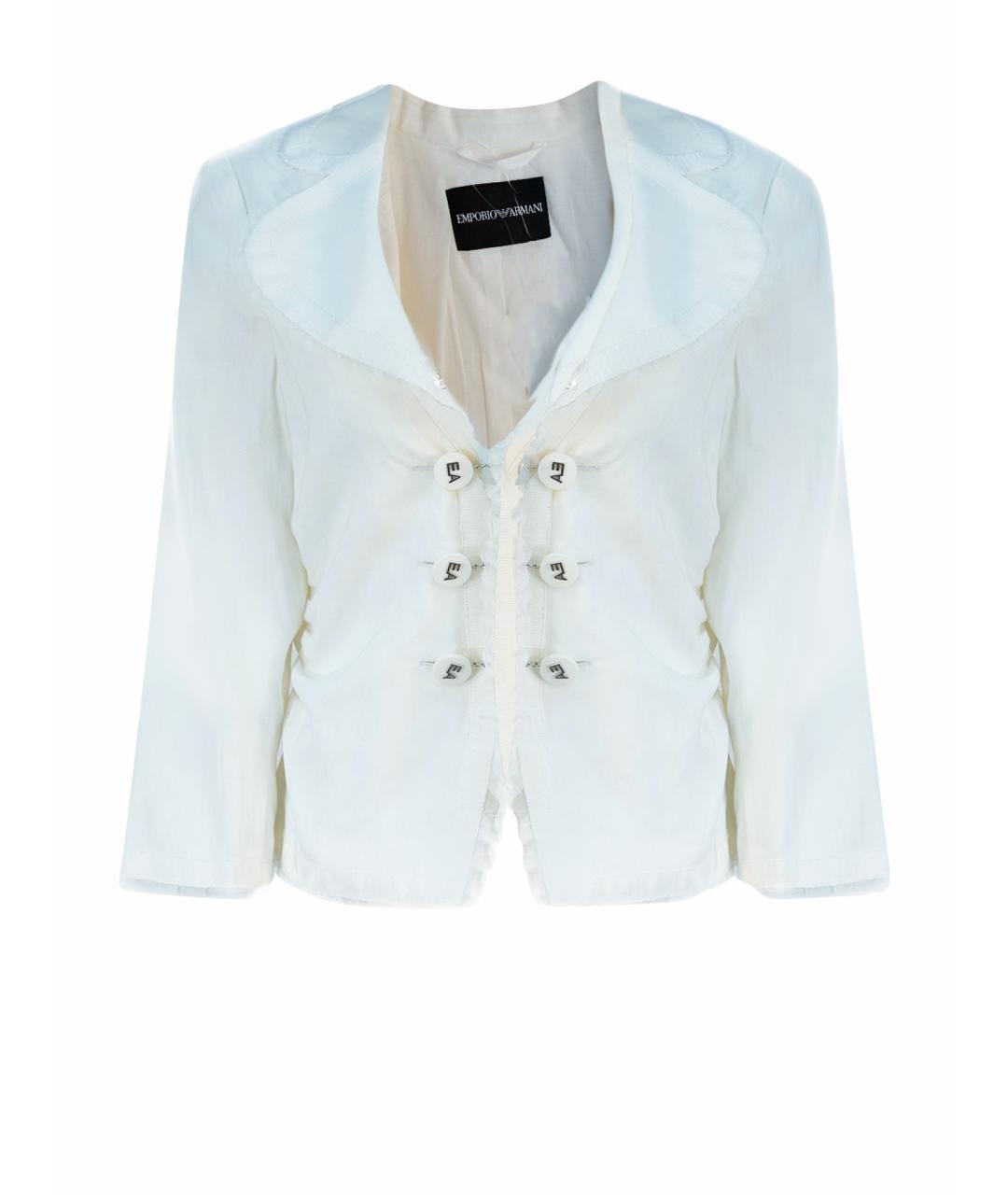 EMPORIO ARMANI Белый жакет/пиджак, фото 1