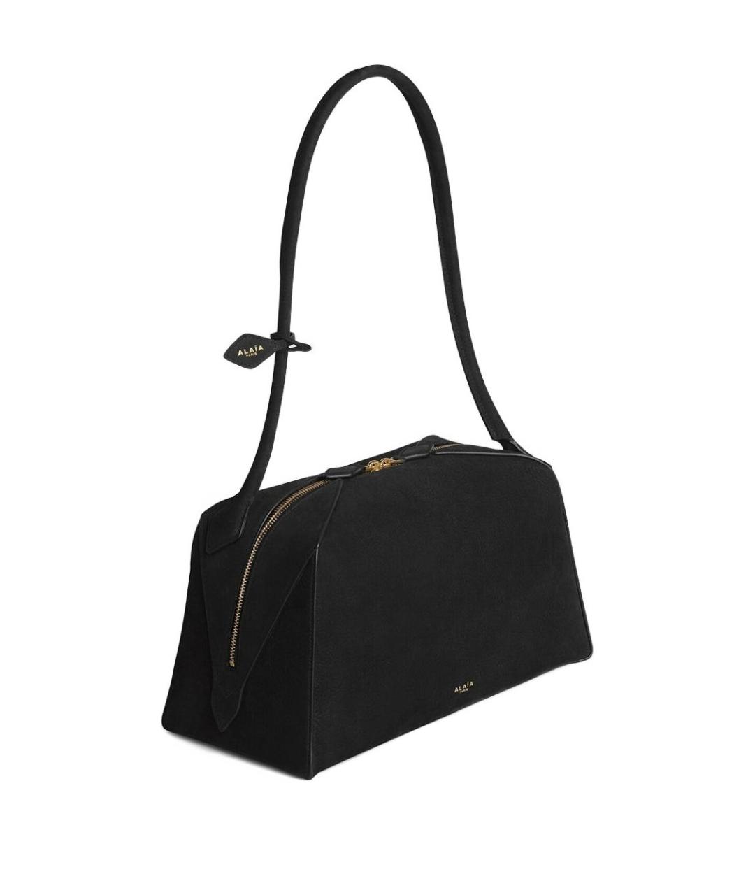 ALAIA Черная кожаная сумка тоут, фото 2