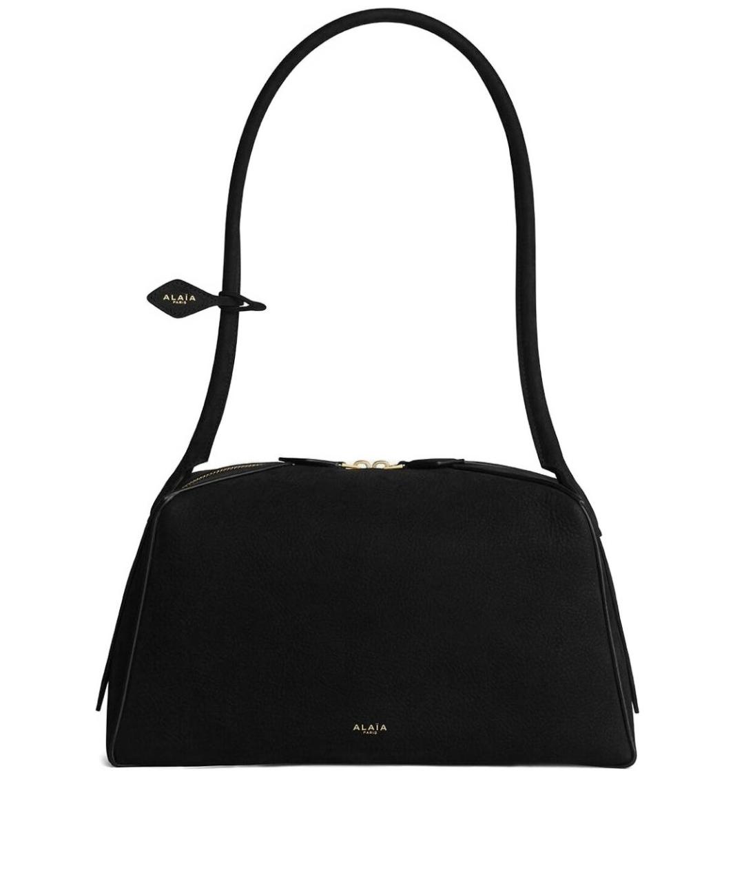 ALAIA Черная кожаная сумка тоут, фото 1