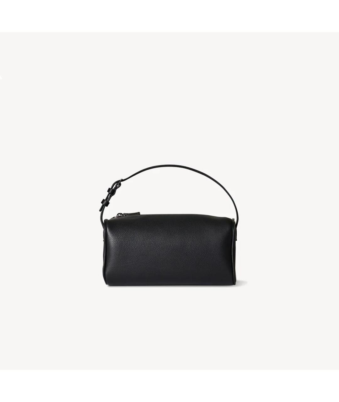 THE ROW Черная кожаная сумка с короткими ручками, фото 4