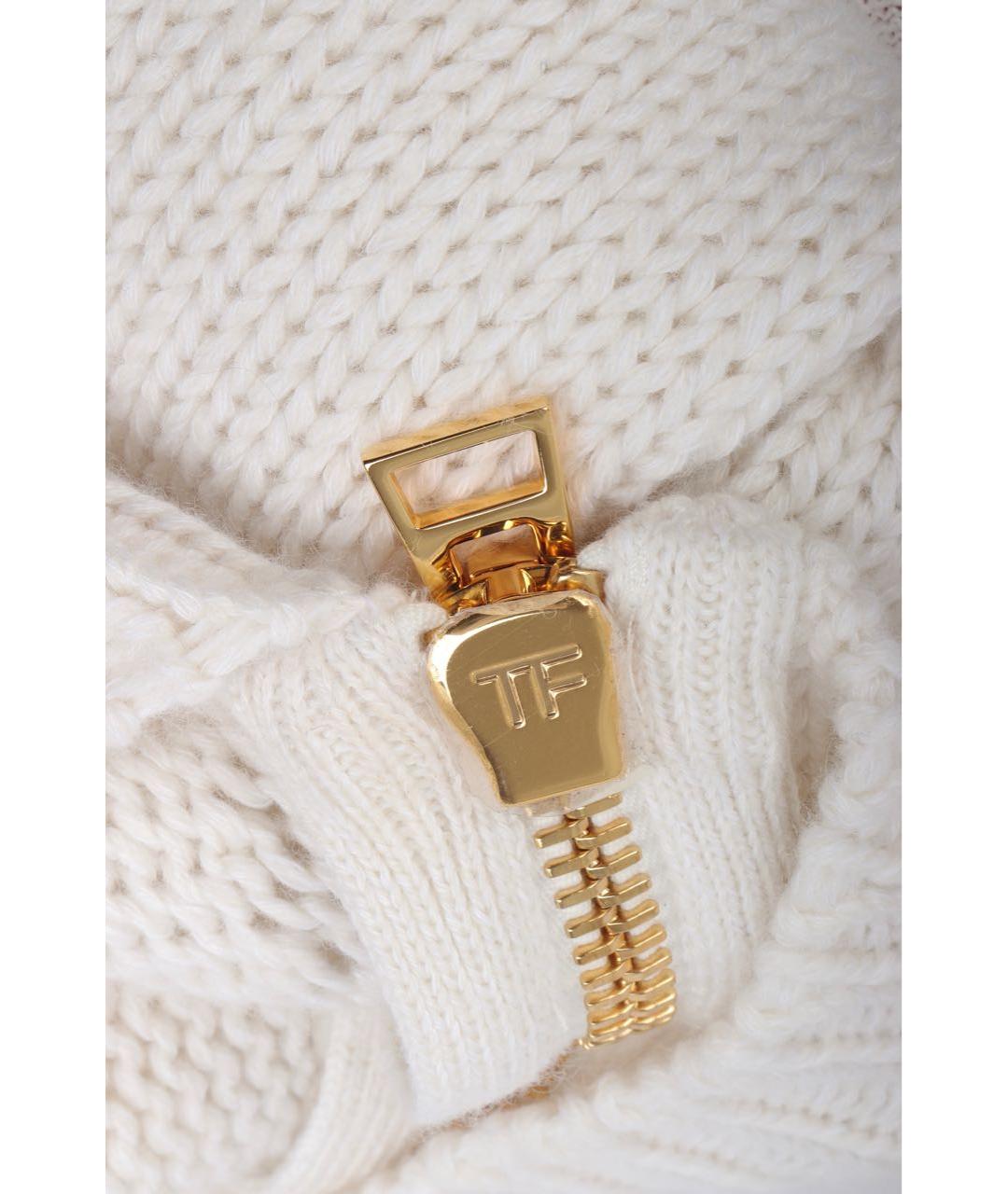 TOM FORD Бежевый кашемировый джемпер / свитер, фото 5