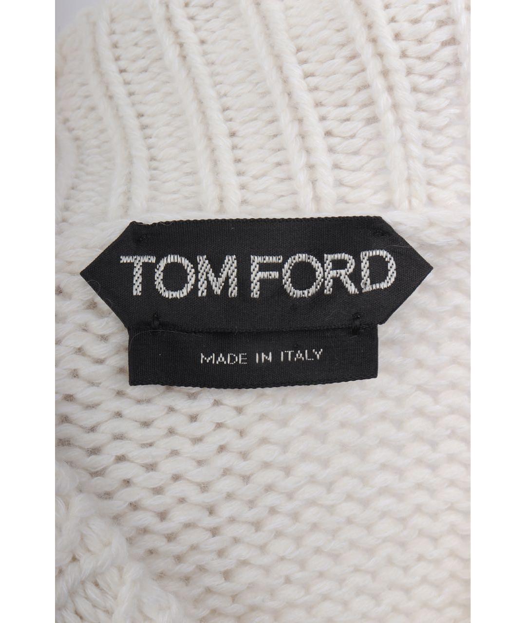 TOM FORD Бежевый кашемировый джемпер / свитер, фото 6