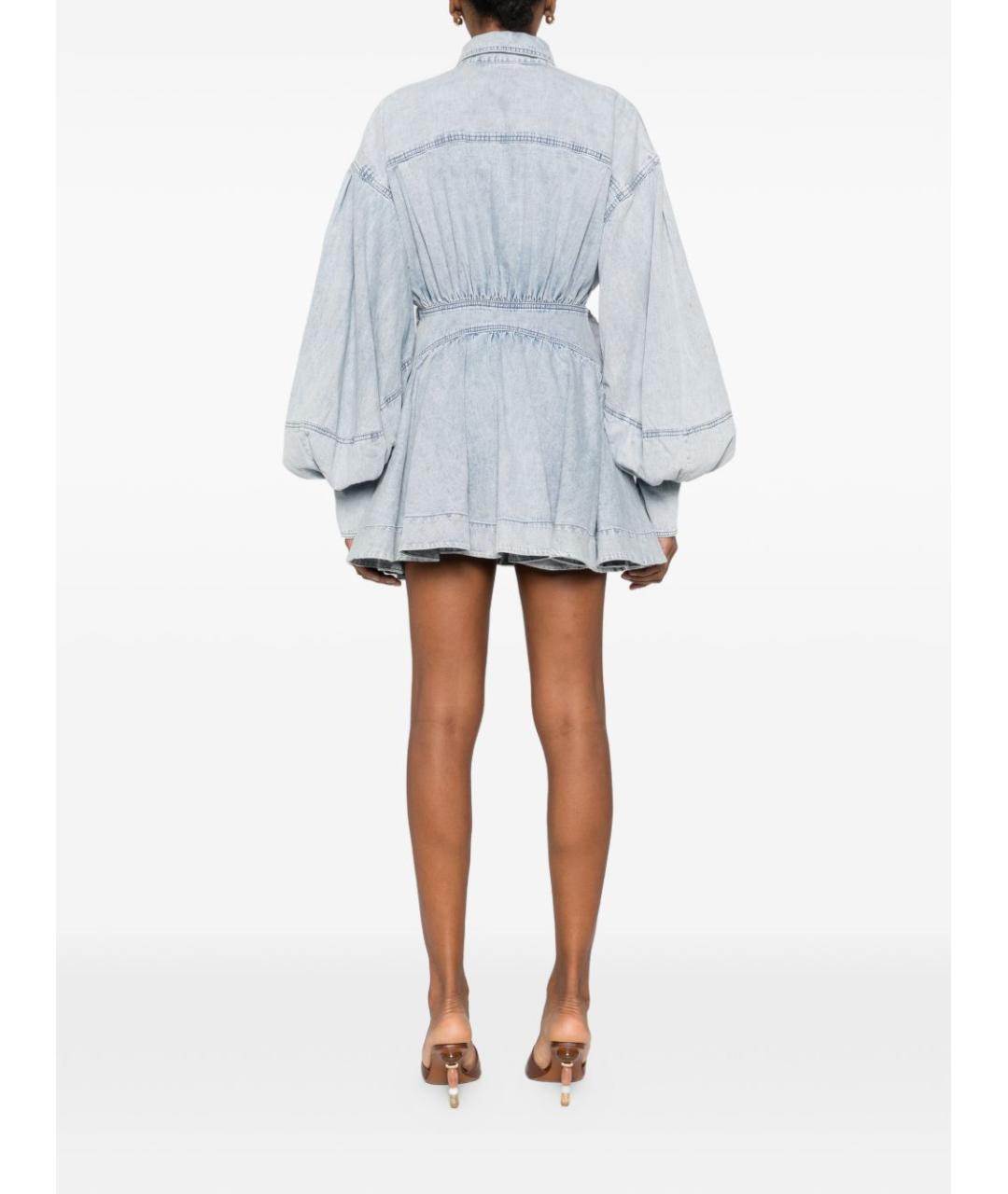 ZIMMERMANN Голубое хлопковое платье, фото 3