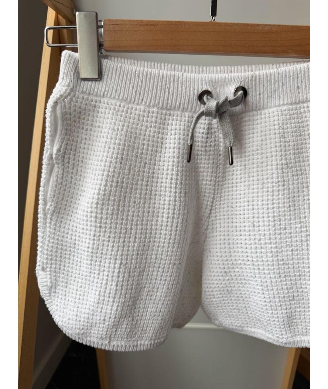 BRUNELLO CUCINELLI Белые хлопковые брюки и шорты, фото 7