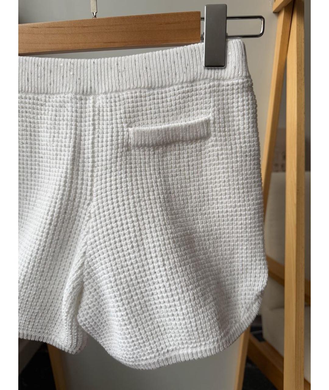 BRUNELLO CUCINELLI Белые хлопковые брюки и шорты, фото 5