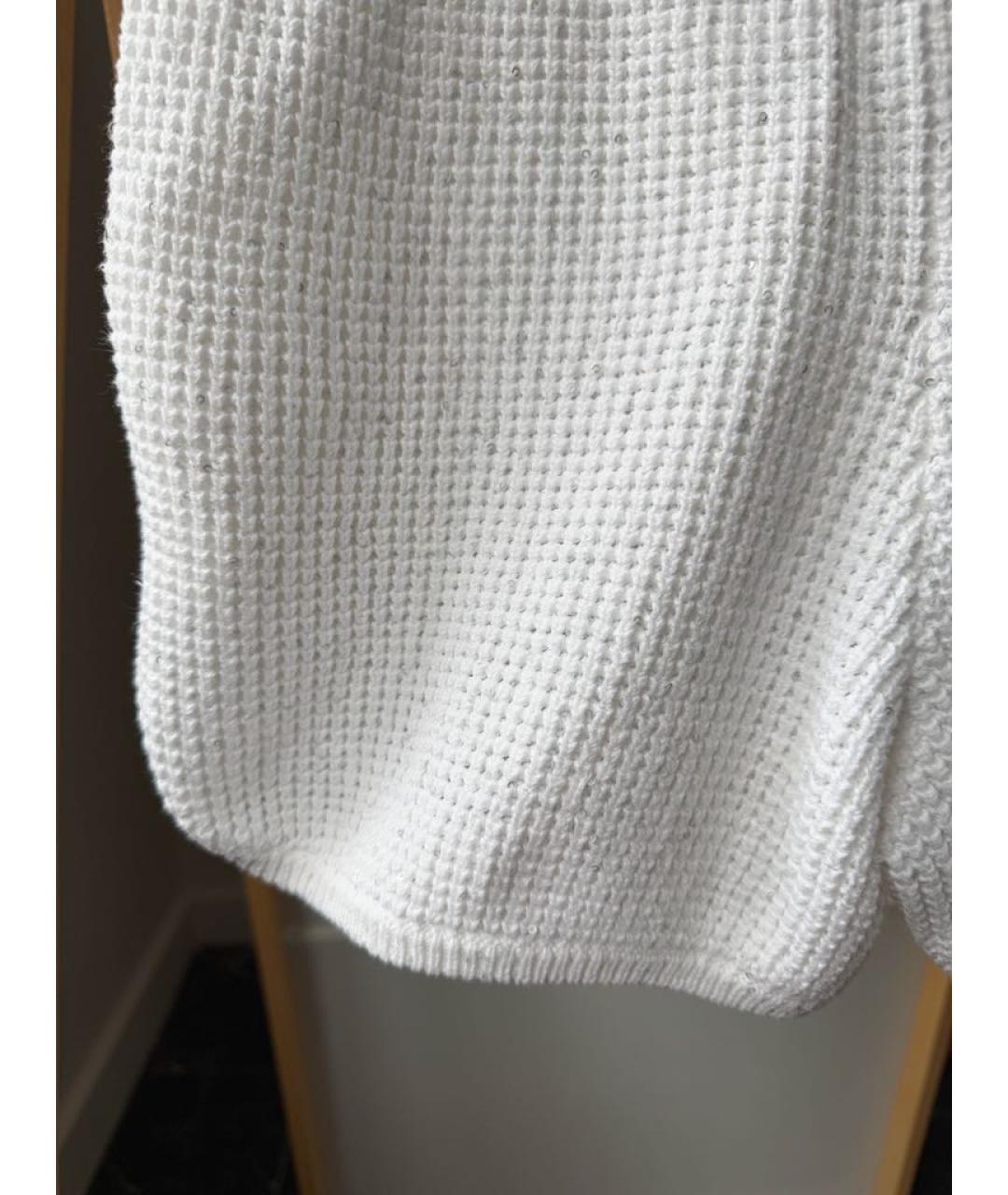 BRUNELLO CUCINELLI Белые хлопковые брюки и шорты, фото 4