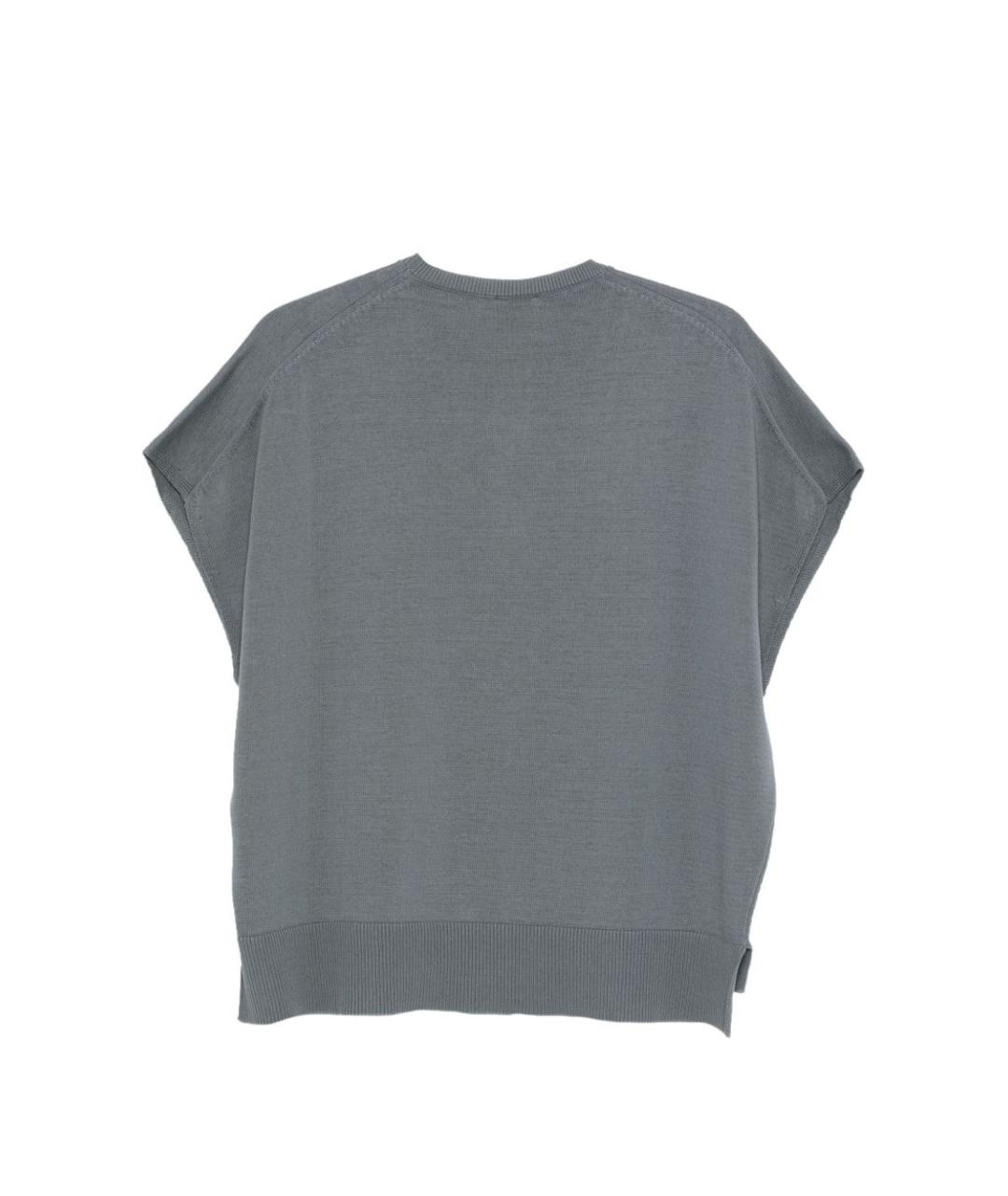 ALYSI Серая хлопковая жилетка, фото 3