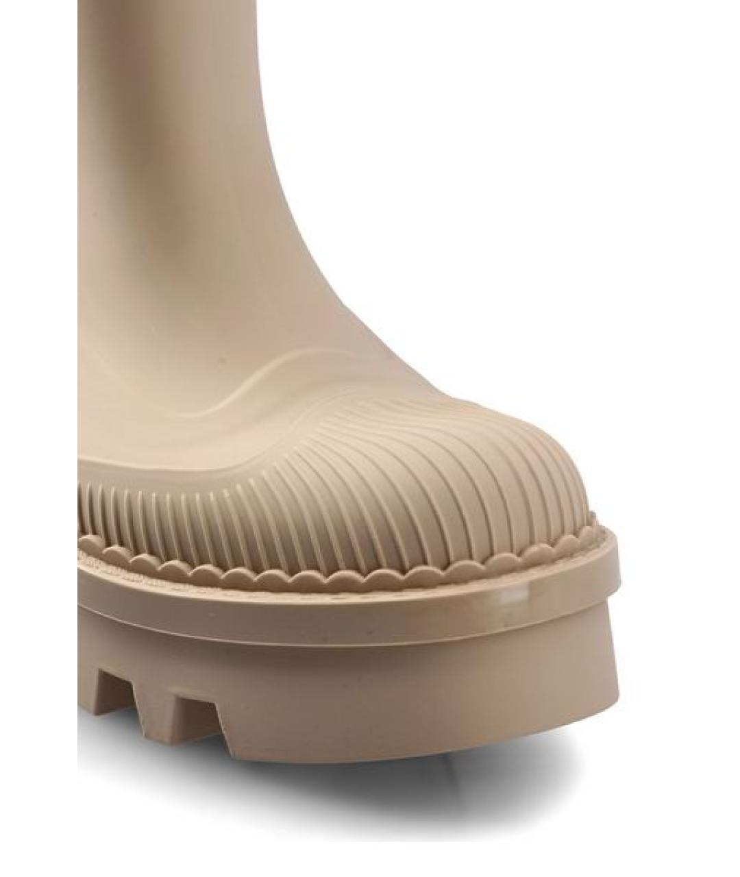 CHLOE Бежевые резиновые сапоги, фото 4