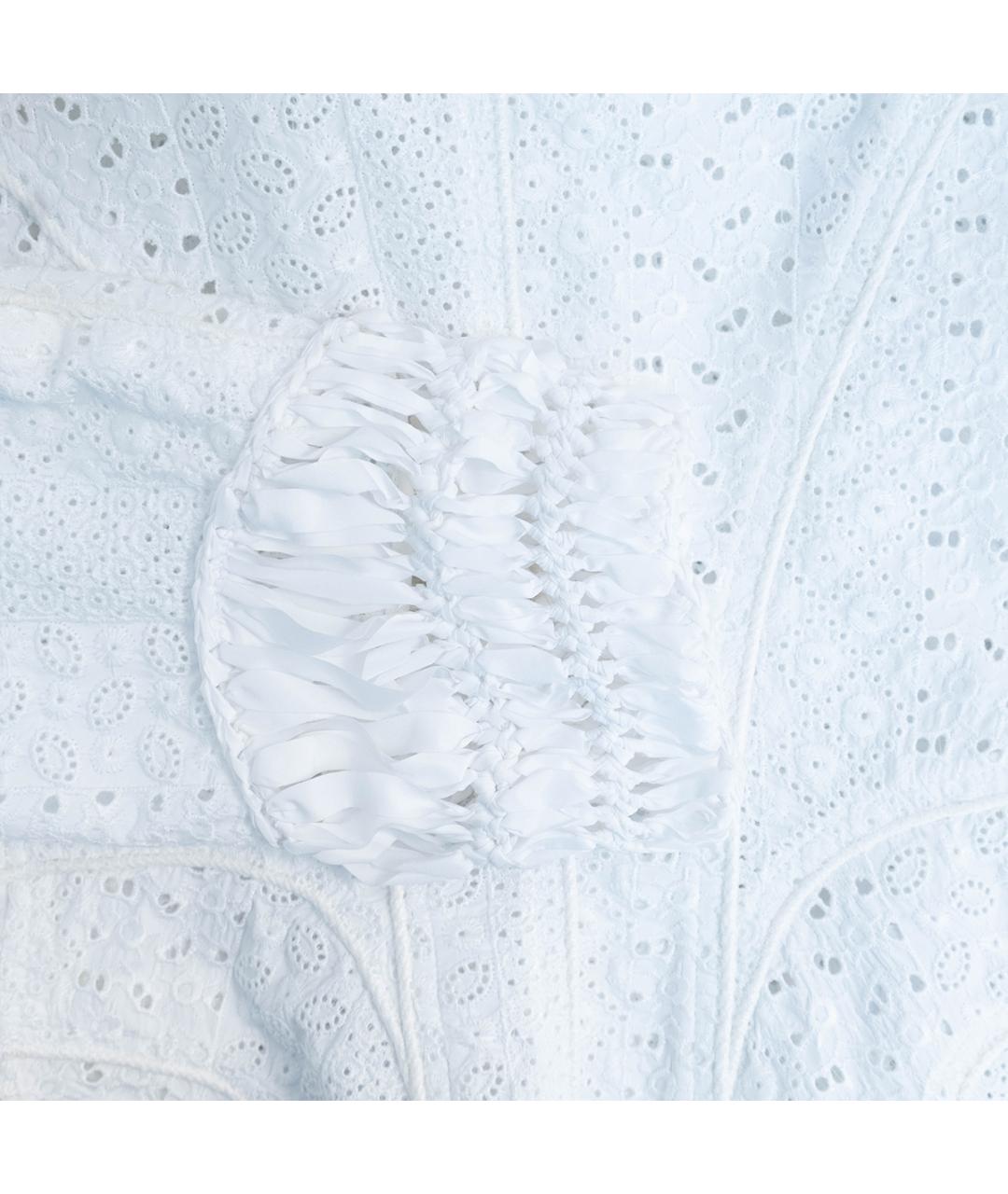 ERMANNO SCERVINO Белый хлопковый жакет/пиджак, фото 5