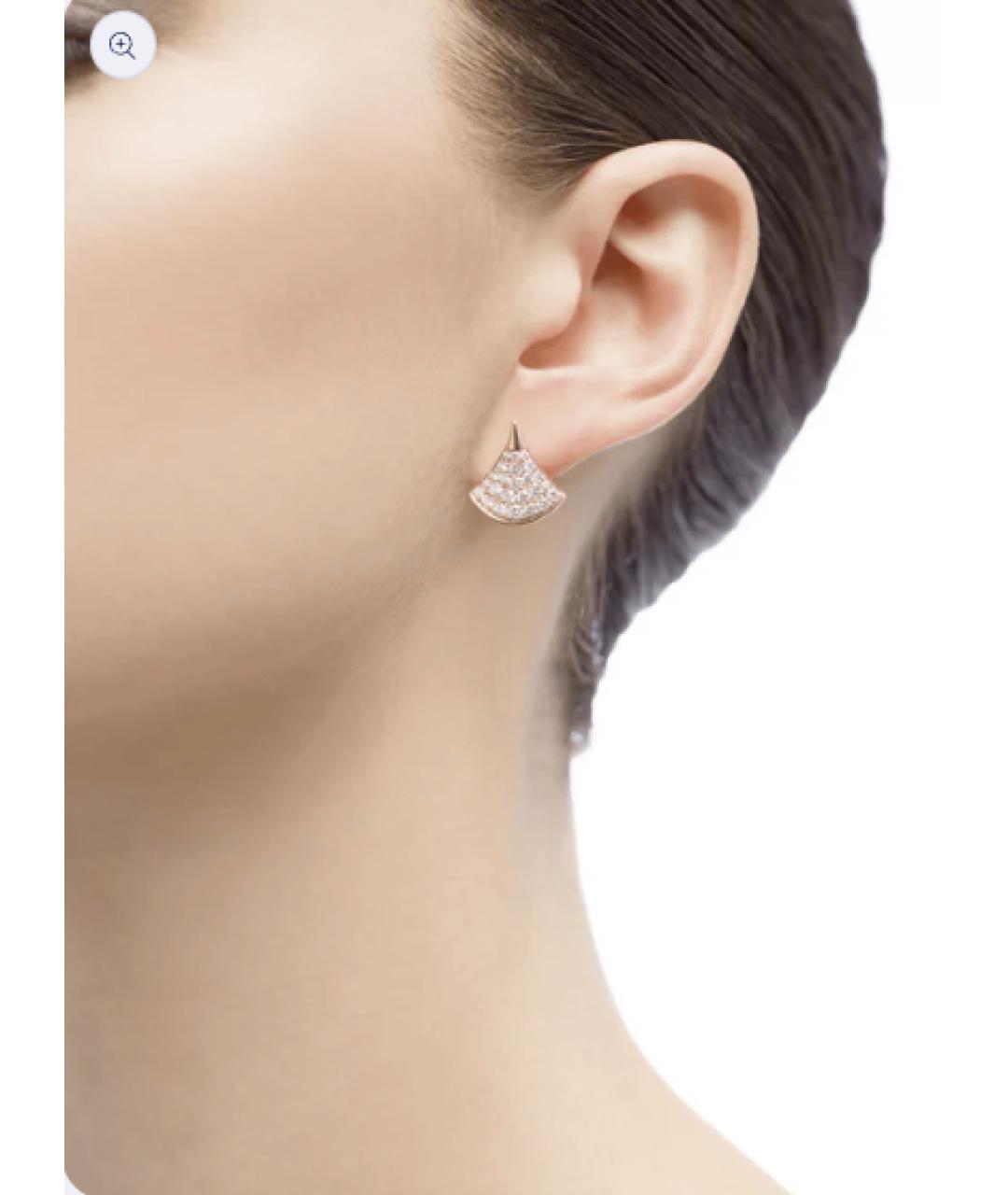 BVLGARI Золотые серьги из розового золота, фото 3