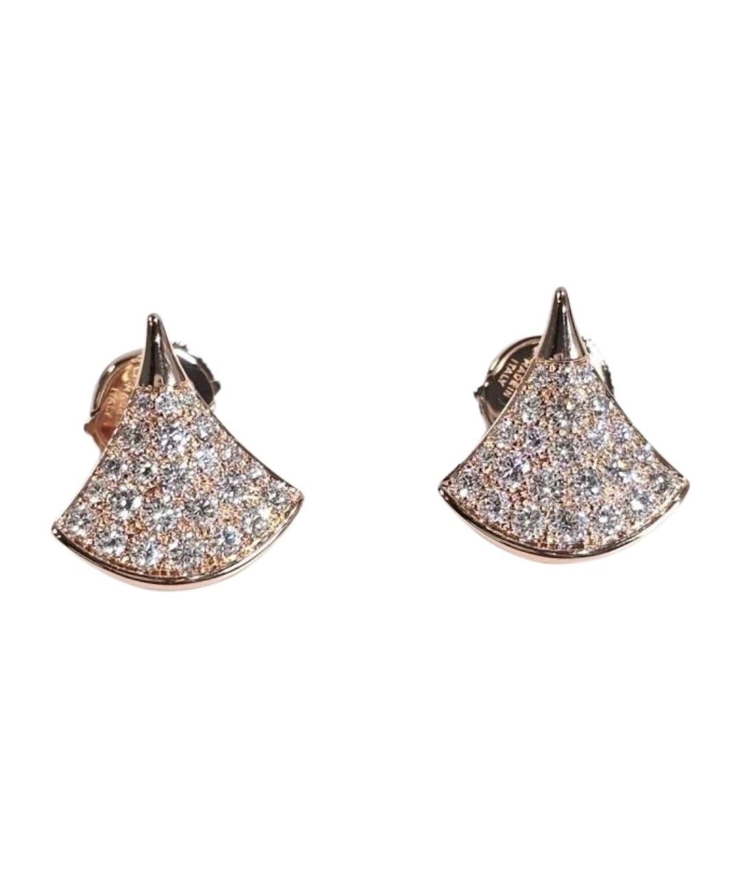 BVLGARI Золотые серьги из розового золота, фото 1