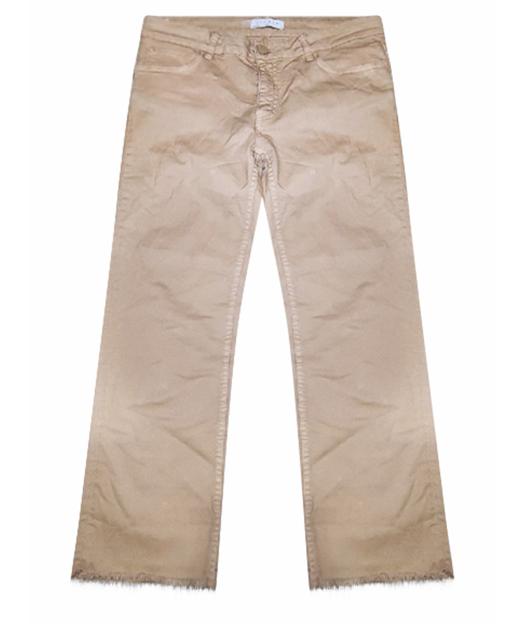 SANDRO Бежевые хлопко-эластановые прямые джинсы, фото 1