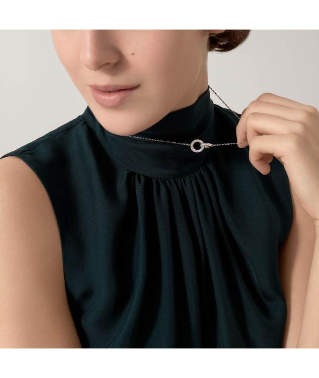 CARTIER Серебряное колье из белого золота, фото 3