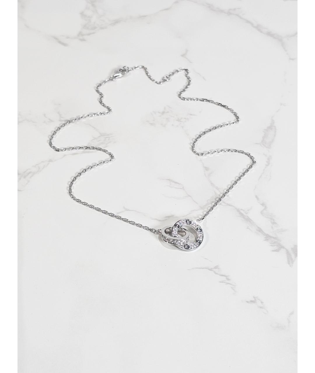 CARTIER Серебряное колье из белого золота, фото 4