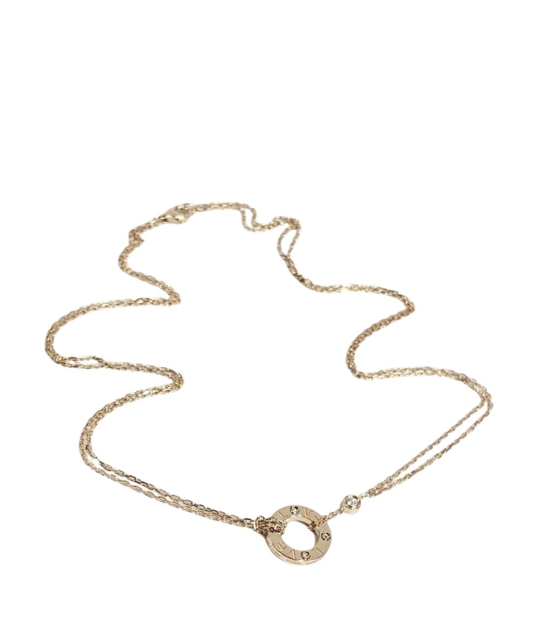 CARTIER Золотое колье из желтого золота, фото 1