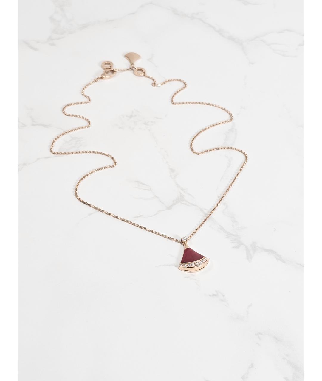 BVLGARI Золотое колье из розового золота, фото 5