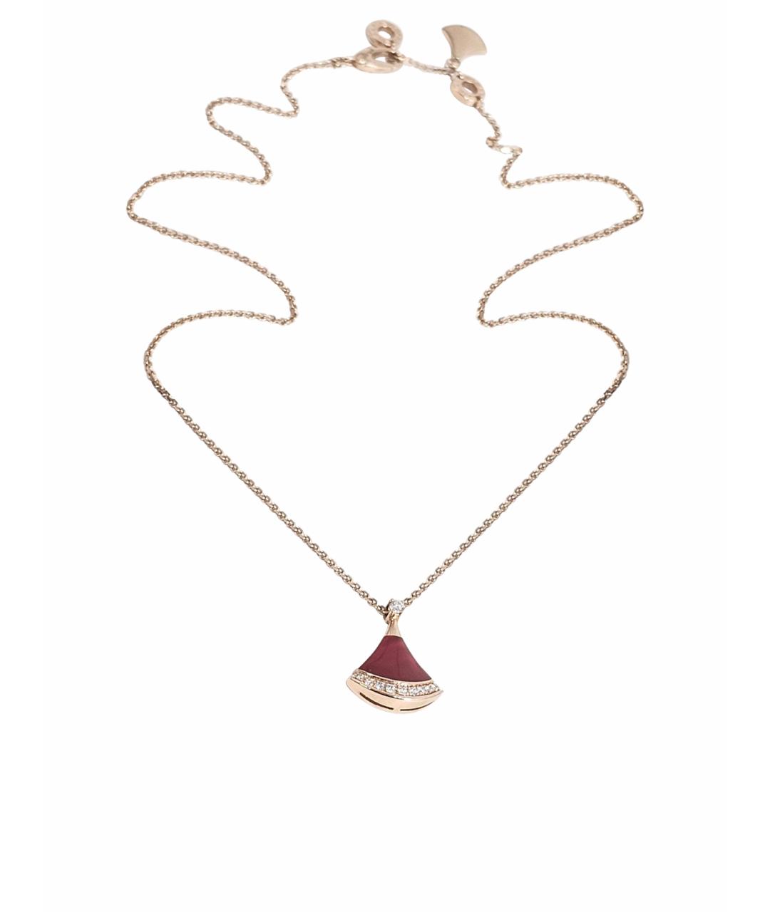 BVLGARI Золотое колье из розового золота, фото 1