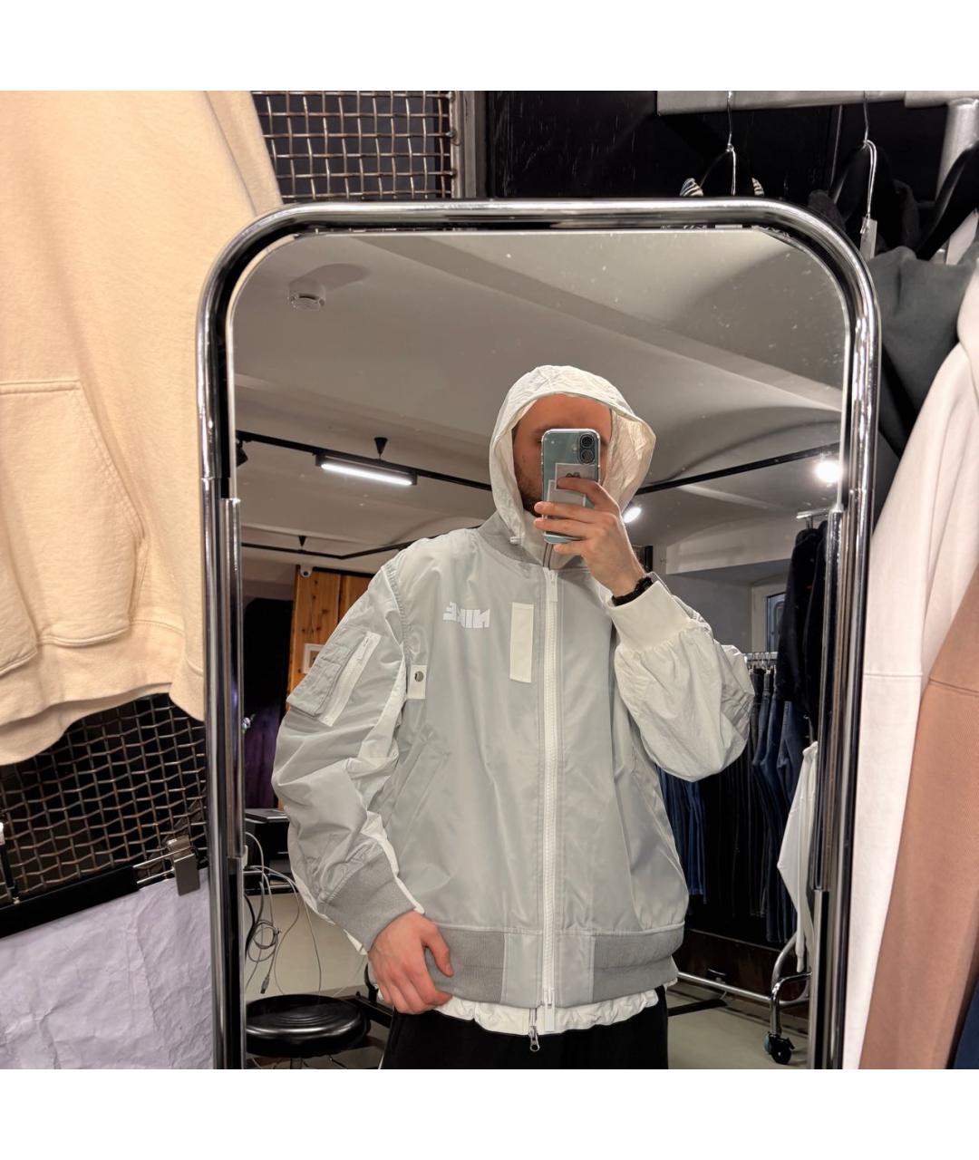 SACAI Серая синтетическая куртка, фото 7