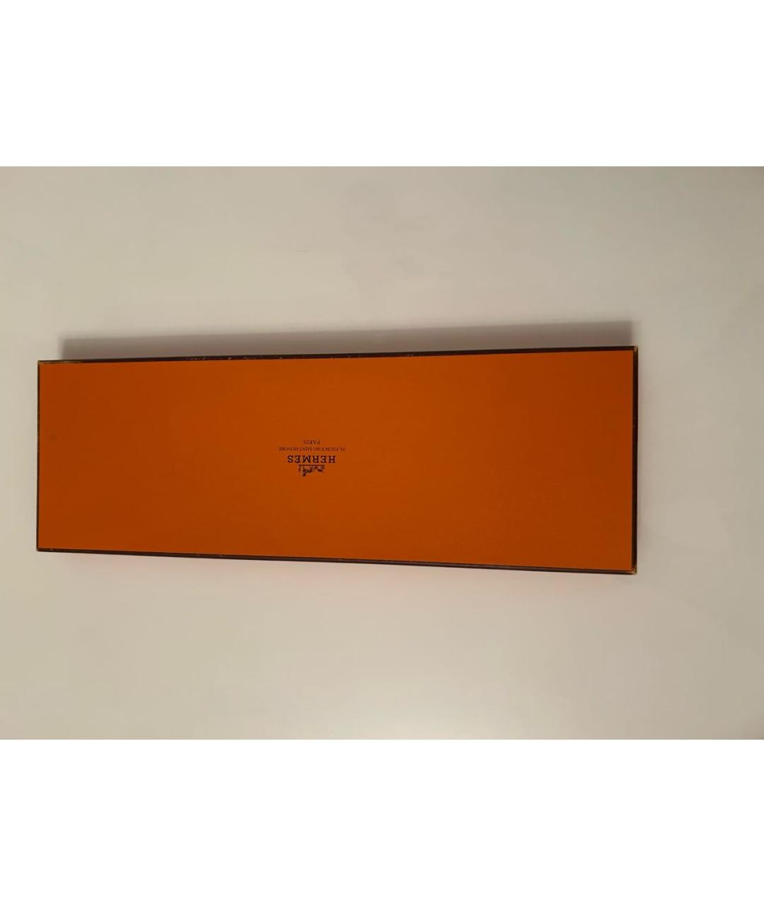 HERMES Красный шелковый галстук, фото 5