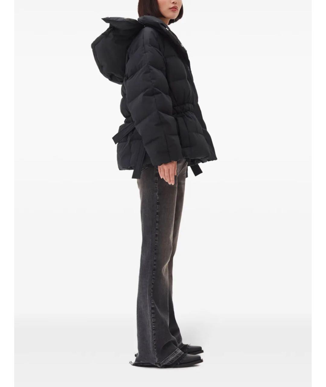 GANNI Черный полиэстеровый пуховик, фото 2