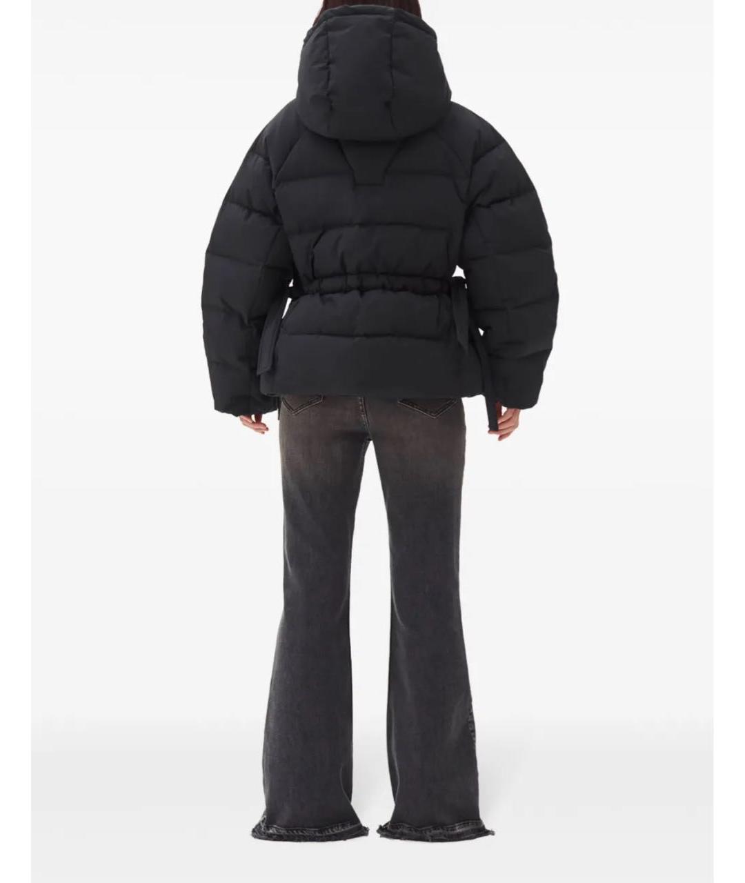 GANNI Черный полиэстеровый пуховик, фото 5
