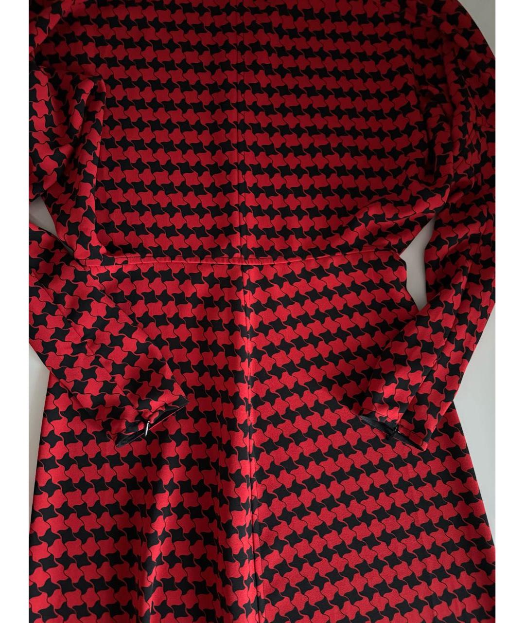 VICTORIA BECKHAM Красное вискозное коктейльное платье, фото 4