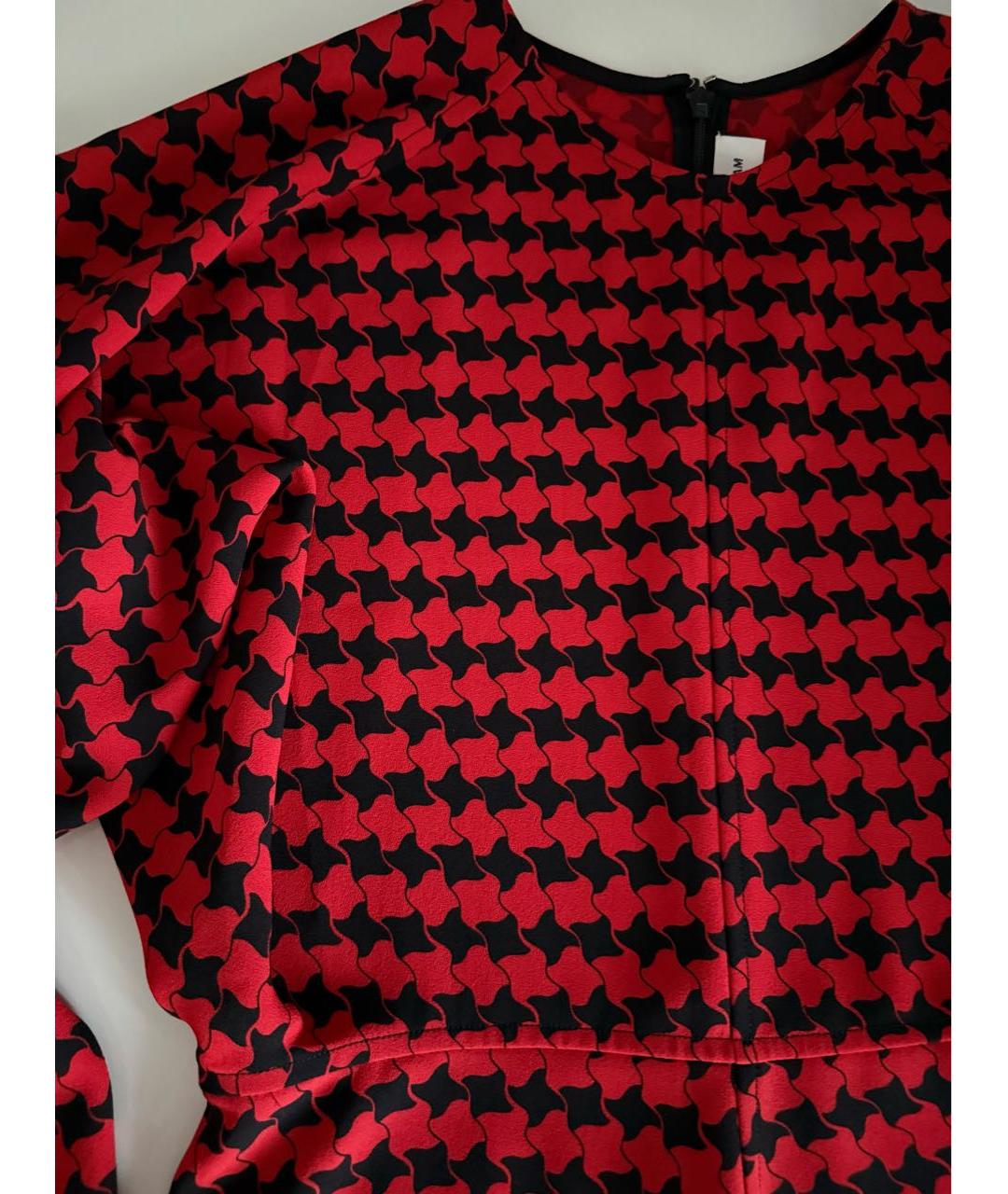 VICTORIA BECKHAM Красное вискозное коктейльное платье, фото 7