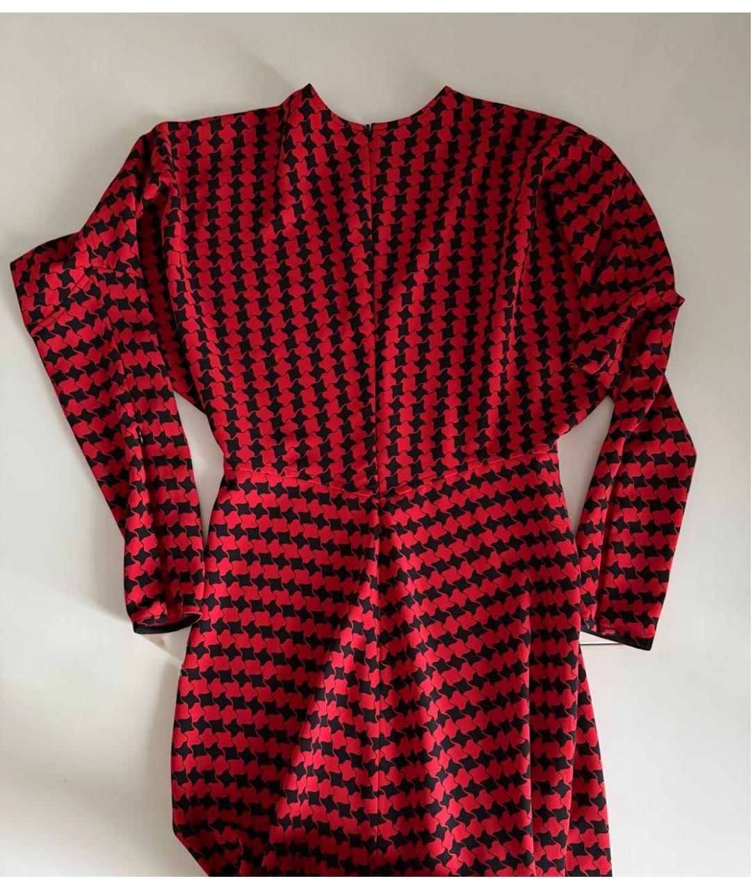 VICTORIA BECKHAM Красное вискозное коктейльное платье, фото 6