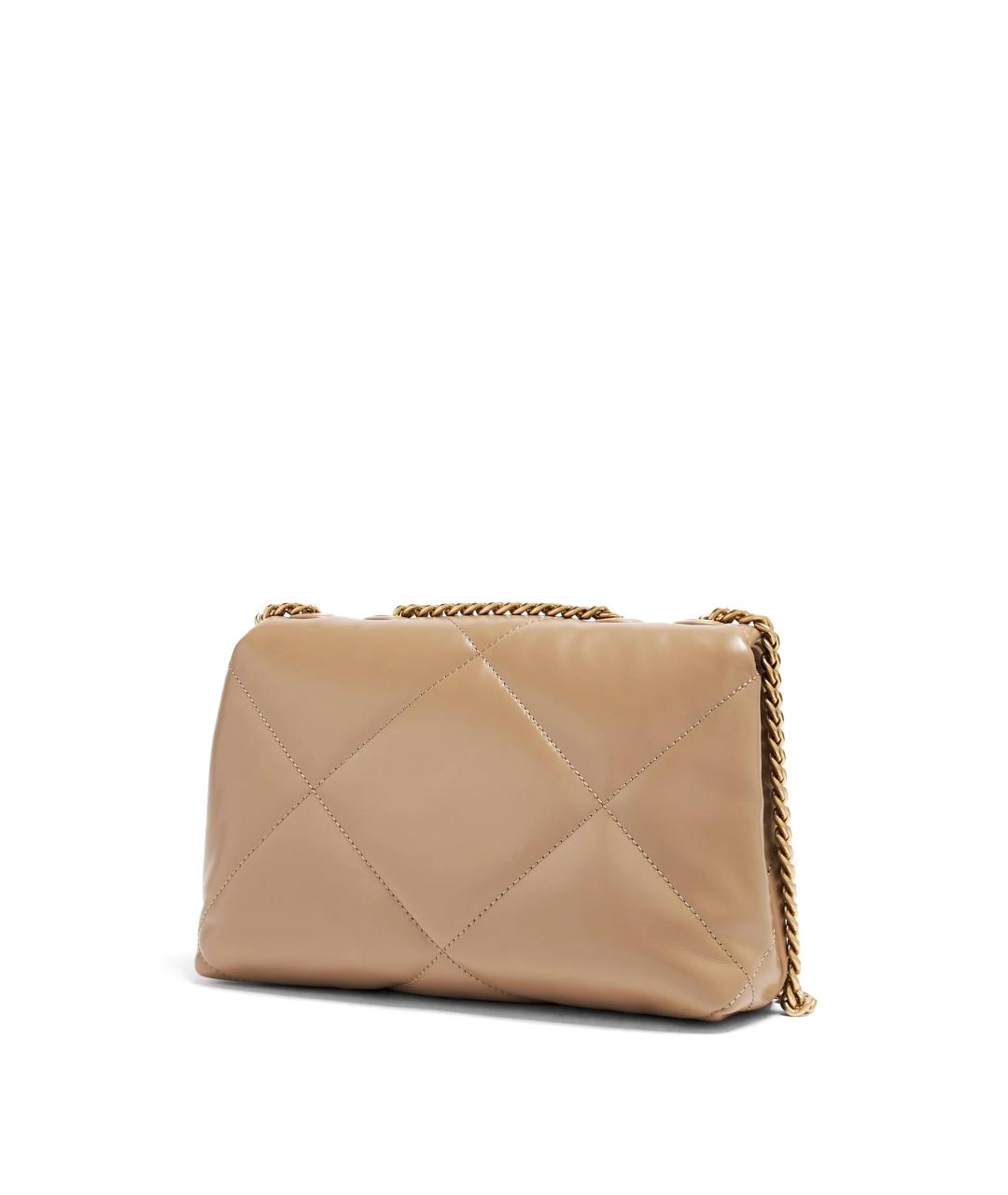 TORY BURCH Бежевая кожаная сумка через плечо, фото 2