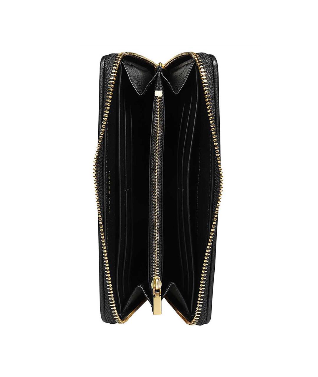 TORY BURCH Черный кожаный кошелек, фото 3