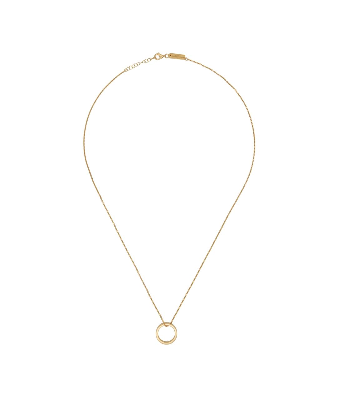 MM6 MAISON MARGIELA Золотая металлическая подвеска, фото 1