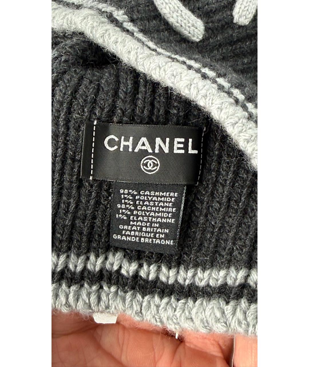 CHANEL Антрацитовый капюшон, фото 5