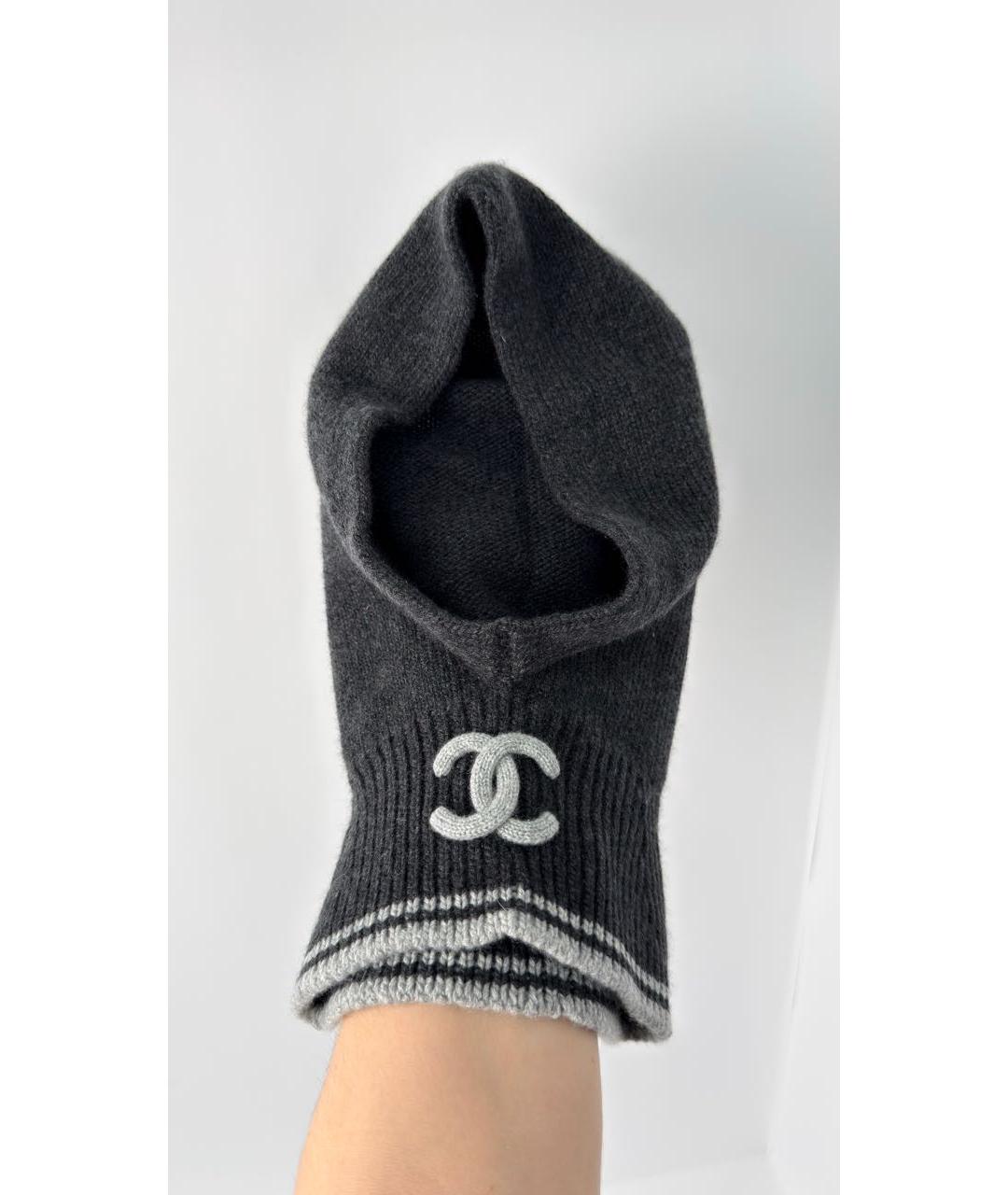 CHANEL Антрацитовый капюшон, фото 2