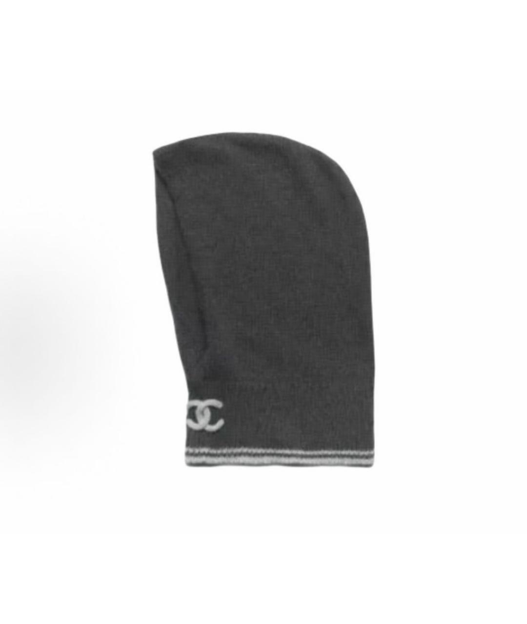 CHANEL Антрацитовый капюшон, фото 6